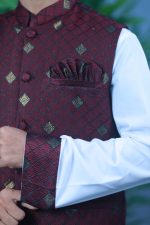 Exclusive Sherwani Katan Koti Panjabi Set 05 - Image 2